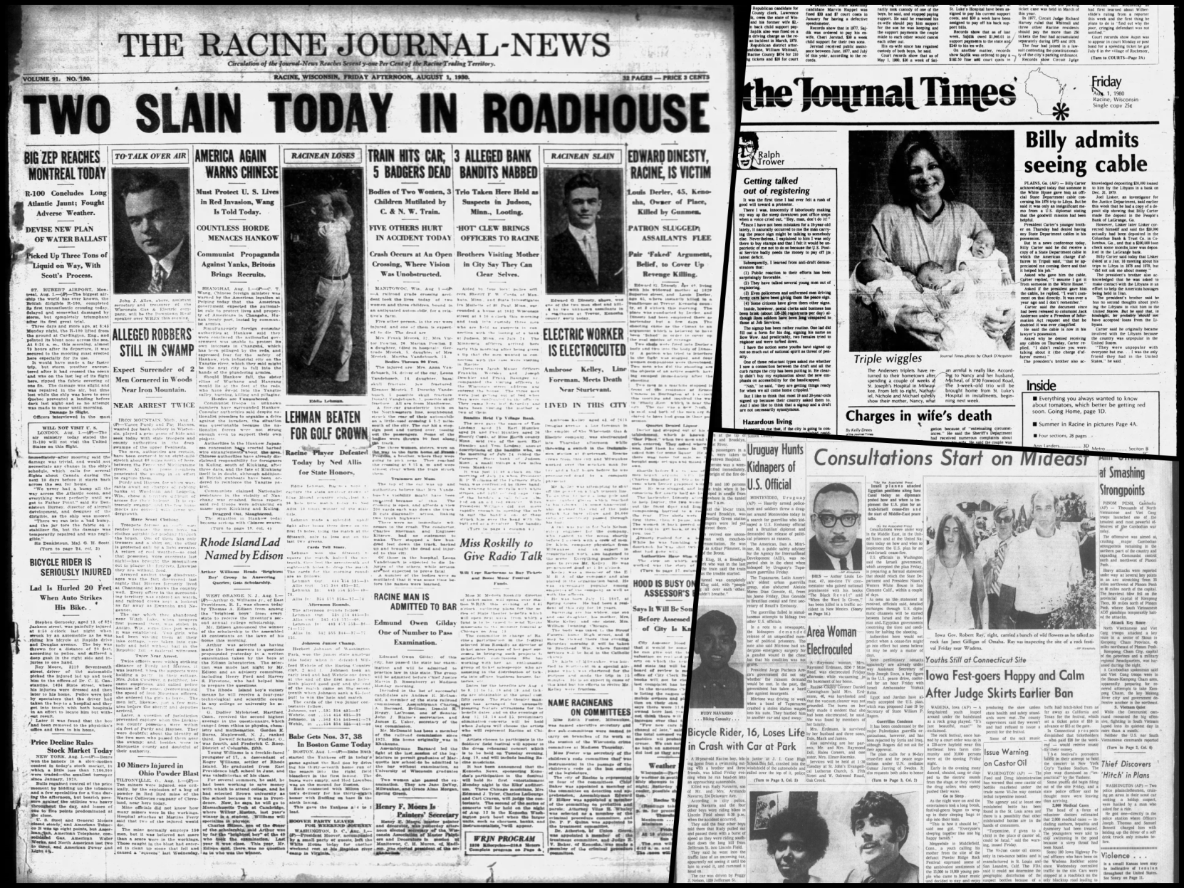 Aug. 1: The Journal Times pages from the past